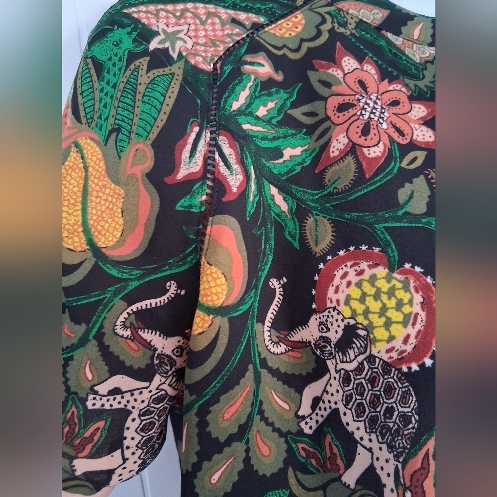 Scotch & Soda (Dans La Nuit)/ Colorful Jungle Print Blouse/ Size US S - Picture 8 of 17